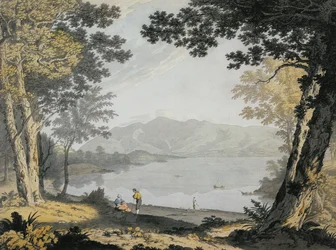 Uitzicht op Skiddaw en Derwentwater, c.1780
